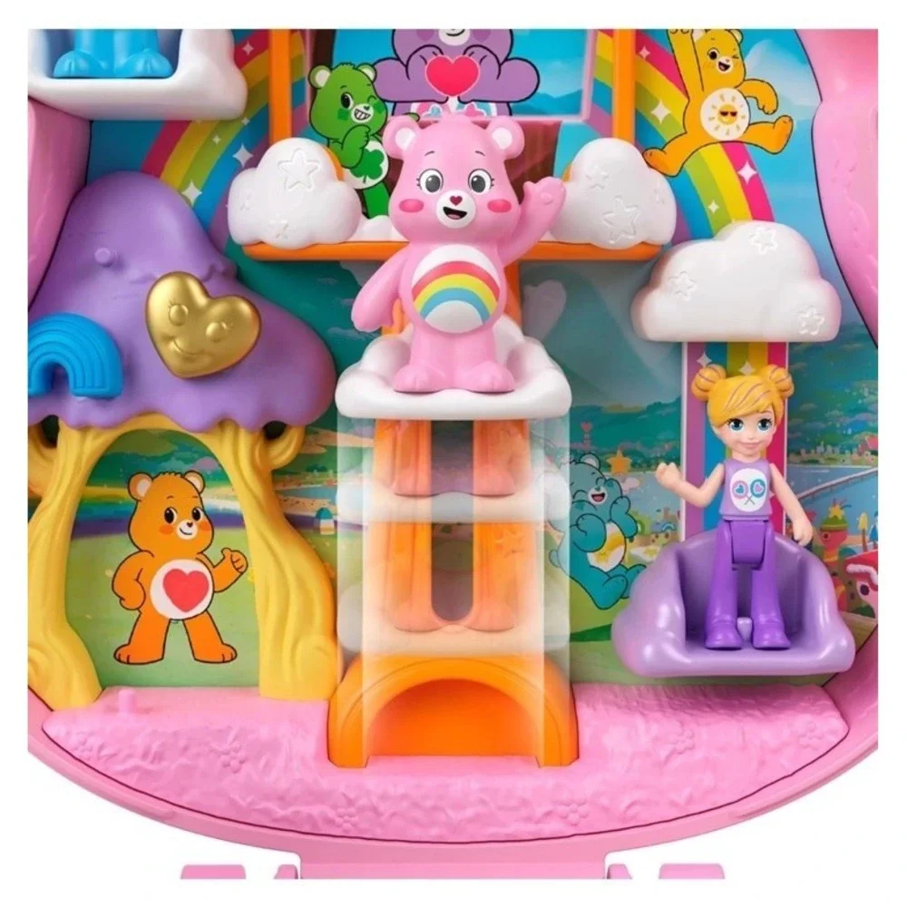 Polly Pocket x Care‎ Bears Playset Collectible Compact New Spring Toy Easter H